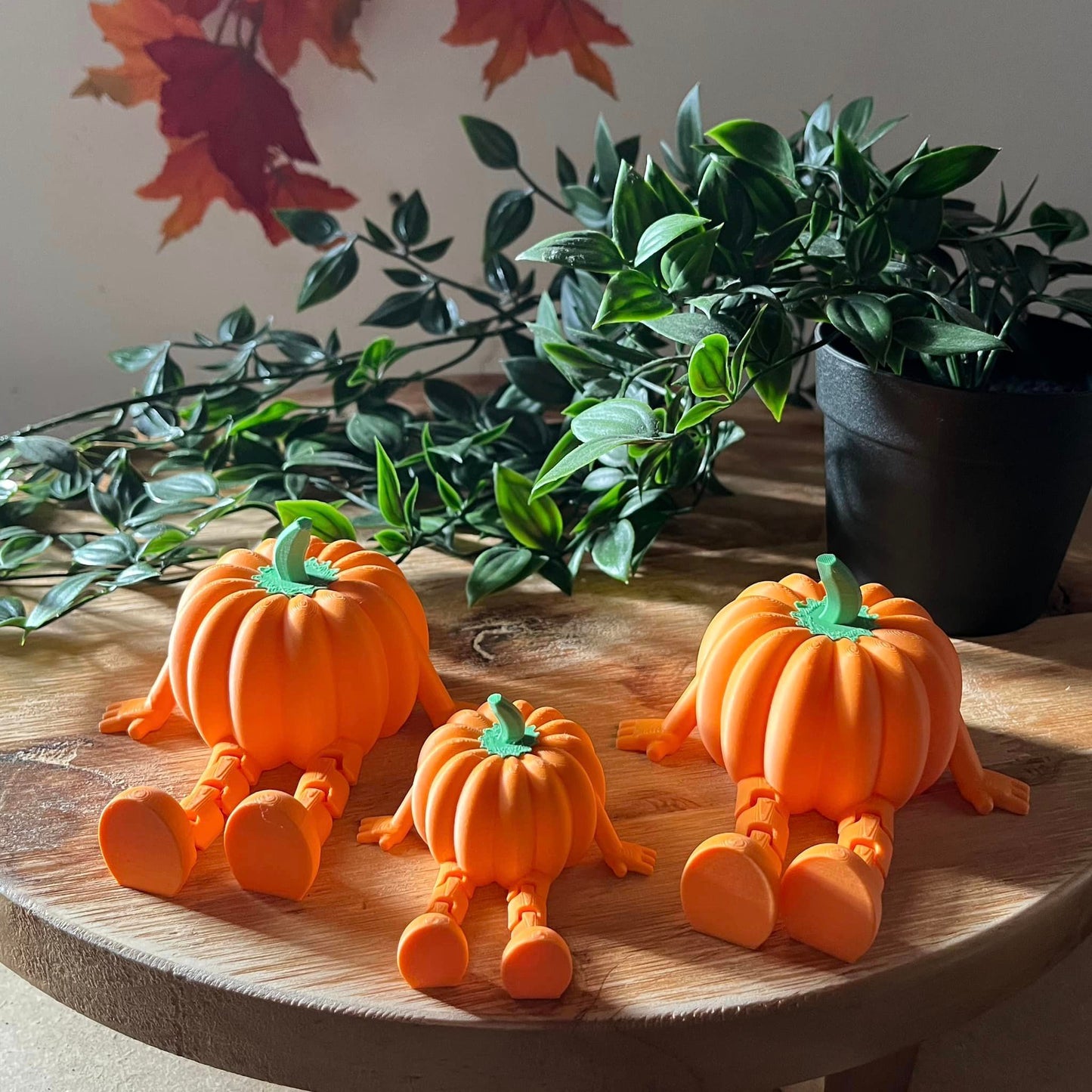 Pompoen mannetjes met flexibele beentjes