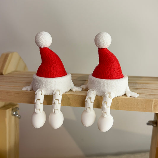Kerstboompjes met bewegende beentjes (set van 2)