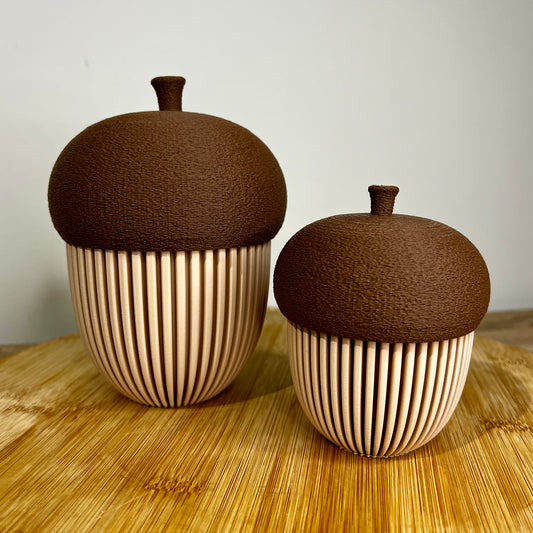 Design Eikels (set van 2 - Groot en medium) - Unieke Herfstdecoratie
