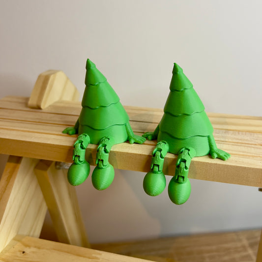 Kerstboompjes met flexibele beentjes